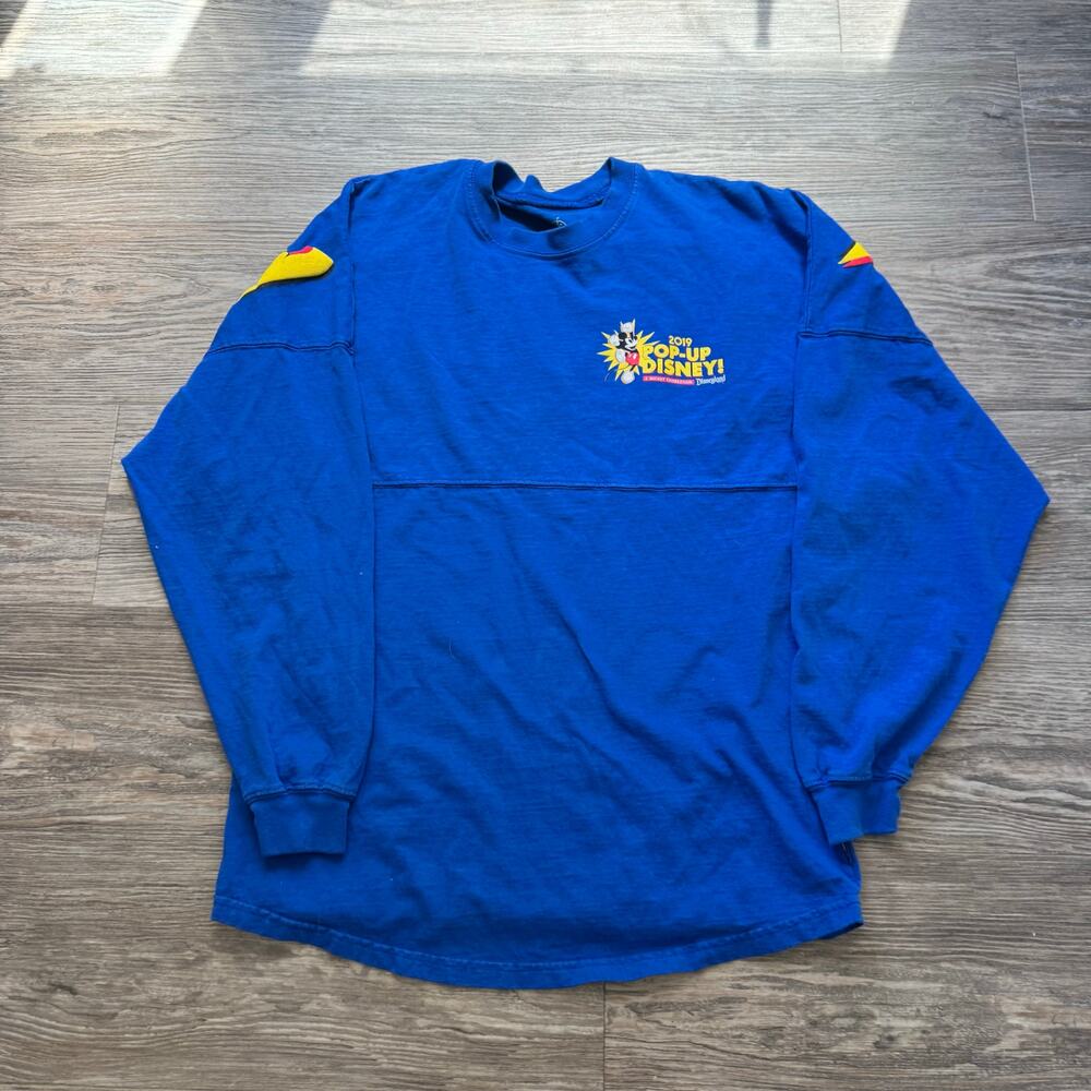 Disneyland Spirit Jersey  Blue Mickey Mouse Pop-Up Disney Resort 2019 XS